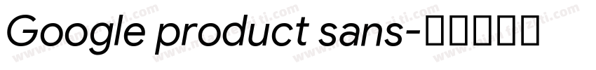 Google product sans字体转换